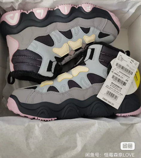 斐乐女童棉鞋雪地鞋，34，35，36码，3...