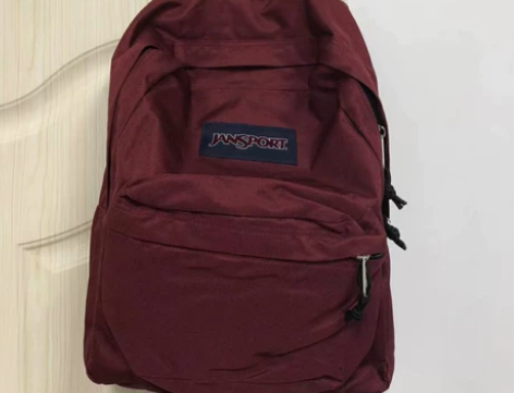葡萄酒红jansport杰斯伯正品双肩背包...