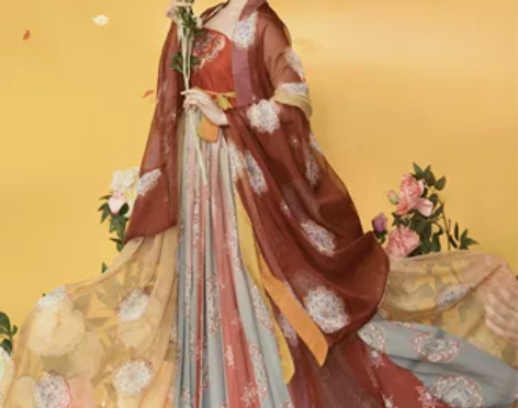 玉术，霓虹诃子裙   红色大袖衫S码，诃子...