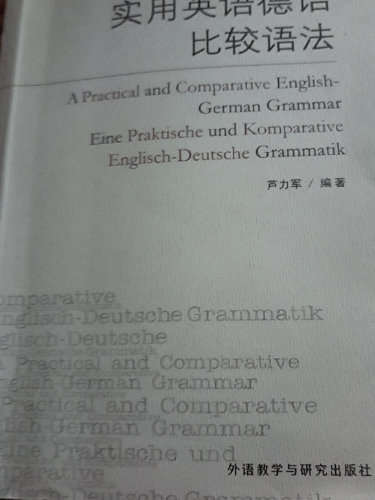 《实用英语德语比较语法》芦力军