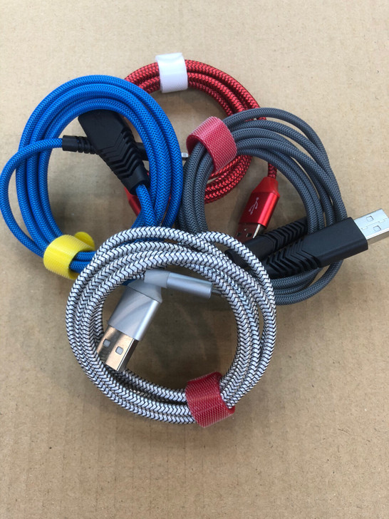 3条5元包邮 金属头尼龙线适用于苹果数据线