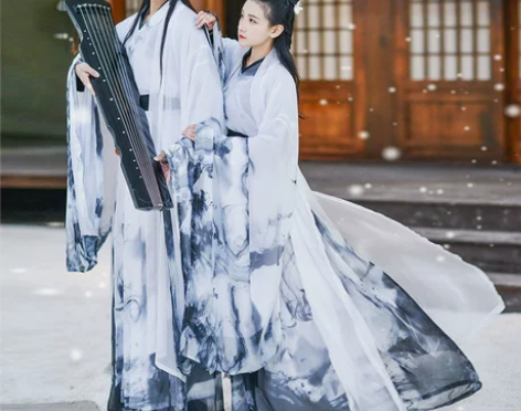 如梦霓裳汉服女齐腰襦裙大袖衫相思引魏晋风水...