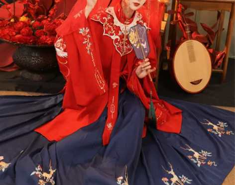 裳云兮汉服 原创(遇红妆)花嫁明制立领对襟...