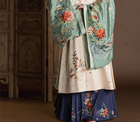 原创燕云织造局皂罗袍游园惊梦系列明立领斜襟...