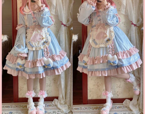 【求换】求粉蓝色系的呲甜lolita交换，...