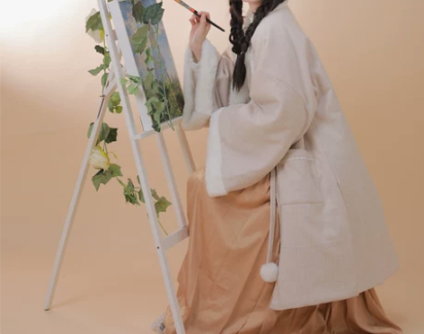 五五年原创汉服女【冬日】披袄加绒秋冬 全新