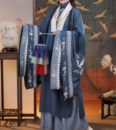 清梳原创云鹤辞明制汉服 全新M码 要细节图...