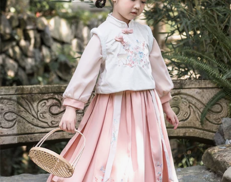 原创女童汉服儿童古风超仙冬款