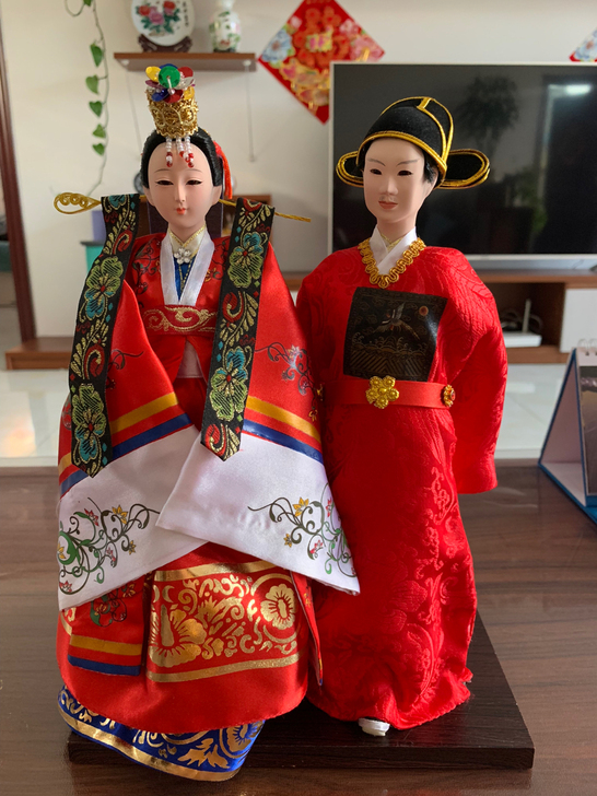 北京唐人坊绢人婚庆娃娃摆件手工艺品唐娃娃