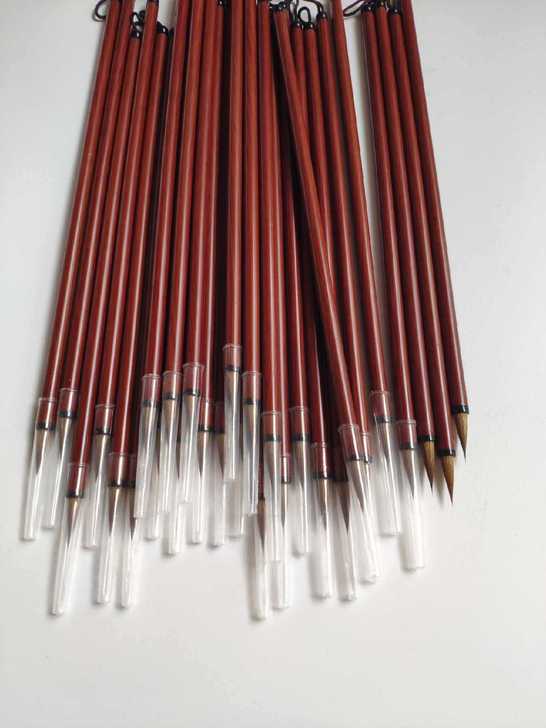 新品狼毫小楷蝇头抄经小楷毛笔 出峰1.6 ...