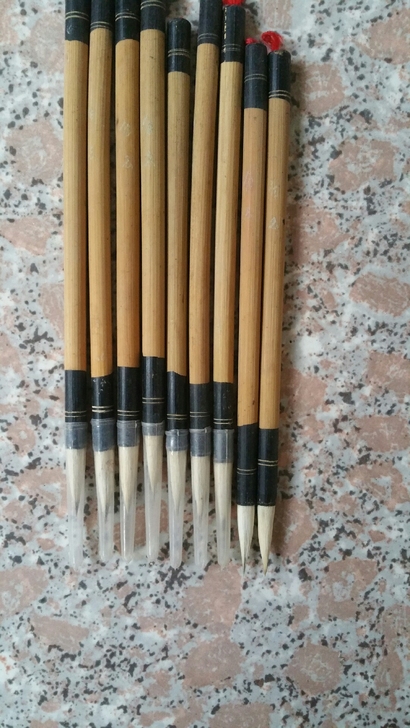 老毛笔，白云，素杆，羊毫，鬃毛加健，未加尼...