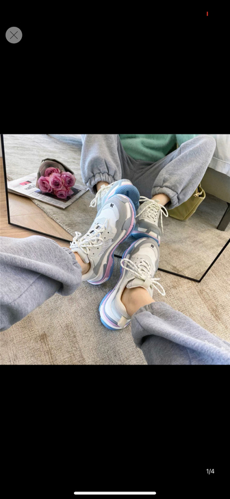 39码全新马卡龙新色~超火爆款厚底老爹鞋女...