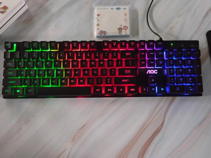 【全新】AOC KB121机械手感有线键盘...
