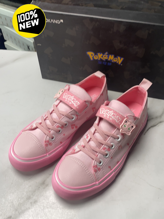 奥康男女同款板鞋 帆布鞋 学生鞋  粉色3...