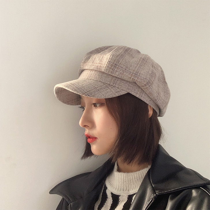问香坊 帽子 复古英伦