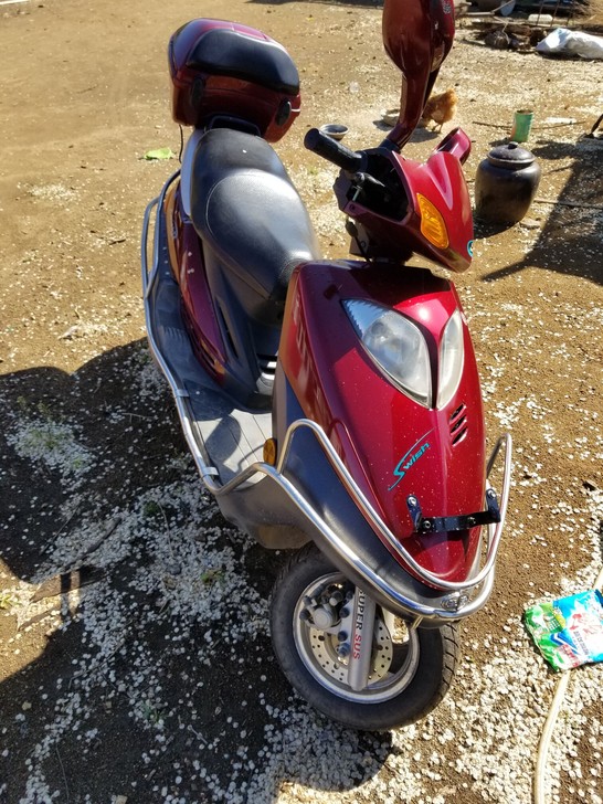 豪爵125踏板摩托车 没怎么骑，一年骑几次...