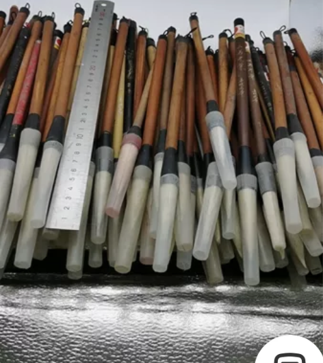 捡漏102支老湖笔打包，纯羊毫，八九十年代...