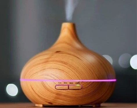 加湿器 木纹加湿器香薰机精油扩散器自动喷香...