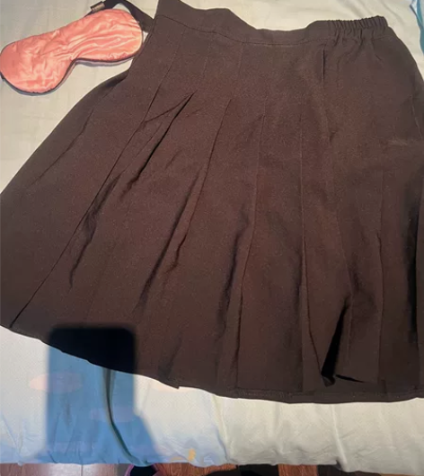 黑色百褶裙高腰显瘦A字裙秋冬半身裙jk短裙...