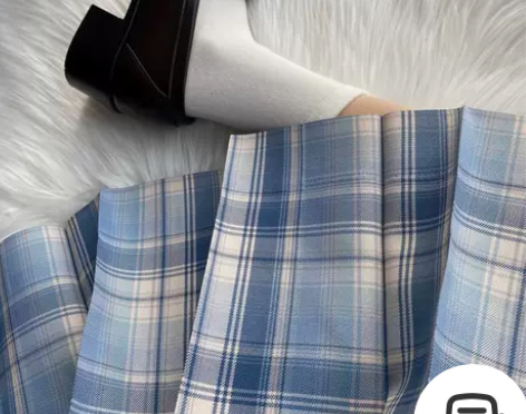 春日部酒酿白云jk制服格裙半身裙 领结是我...