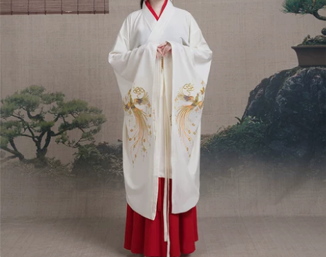 初姗古装女仙女汉服襦裙飘逸广袖流仙裙中国风...