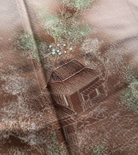 kiya喜屋米黄御所解访问 材质：正绢哑光...