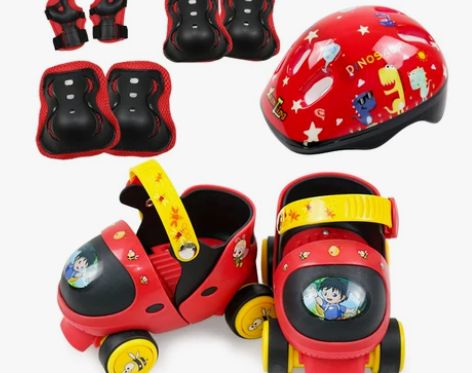 ?宝宝溜冰鞋2-3岁初学者可调4小童轮滑鞋...