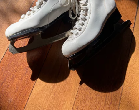 黑龙牌 白色花滑冰鞋 9/37码 没怎么使...