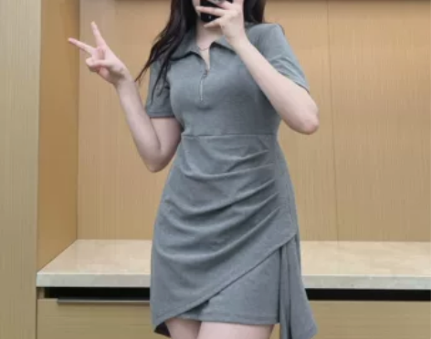 肯豆裙 巨鹿工作室微胖mm美式辣妹风POL...