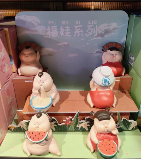 福娃系列摆件，六个款式，明盒12.95包邮...