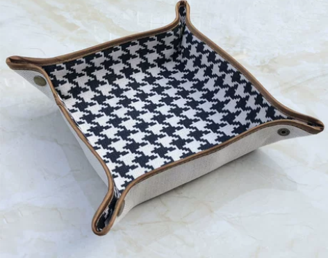 安美良品原创设计小杂物收纳盒桌面收纳筐布艺...