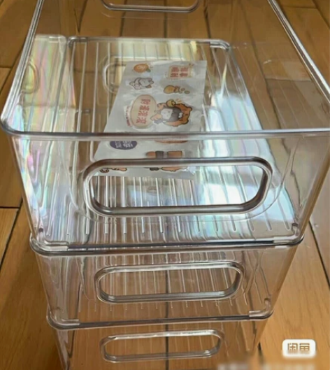 店不开了，桌面收纳盒3个14.8元可叠加透...