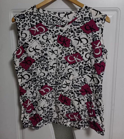 全新印花棉布背心 印花棉布背心，胸围92，...