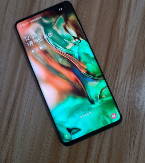 自用几乎全新正品三星s10曲屏手机国行系统...