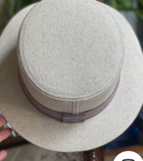 全新带标法式平顶定型礼帽 适合头围大一些的...