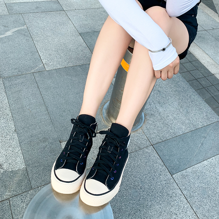 小码女鞋31码的高帮帆布鞋女韩版ulzza...