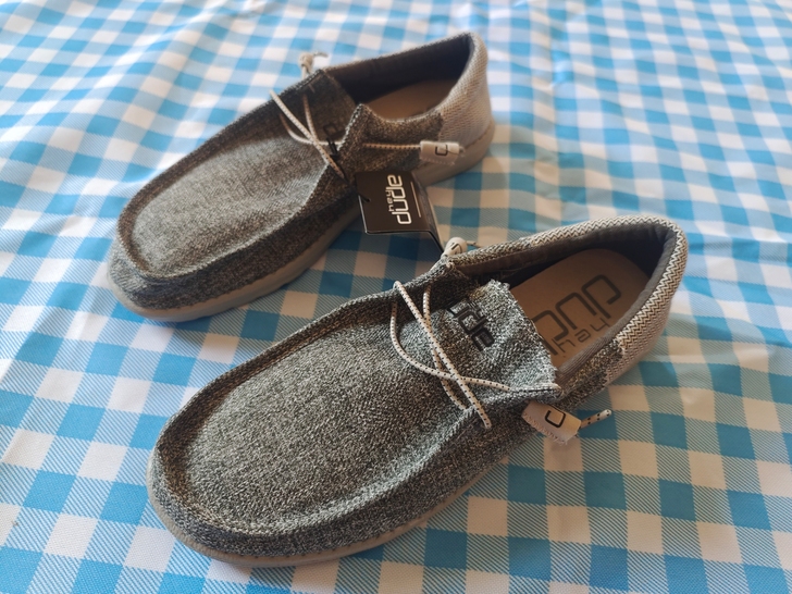 新款 意大利DUDE 大码帆布鞋 45码 ...