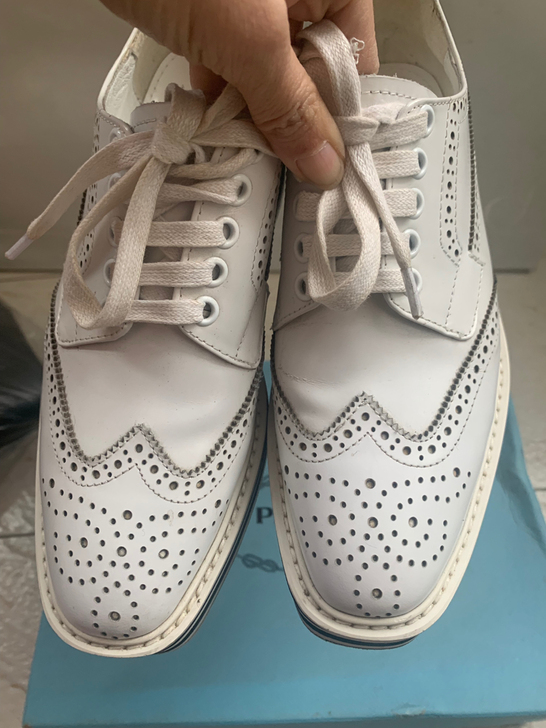 p家布洛克厚底鞋！经典款！36！鞋子偏大一...