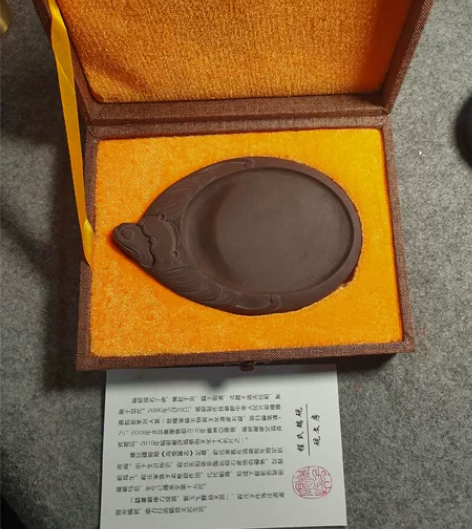端砚，宋坑，蝙蝠福气，程氏端砚。雕工细腻 ...