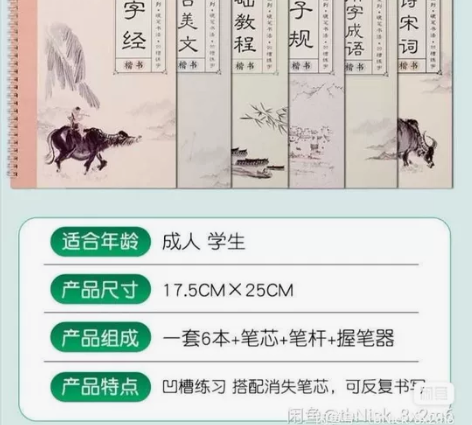正楷练字本成年人速成楷书练习字练字帖小学生...