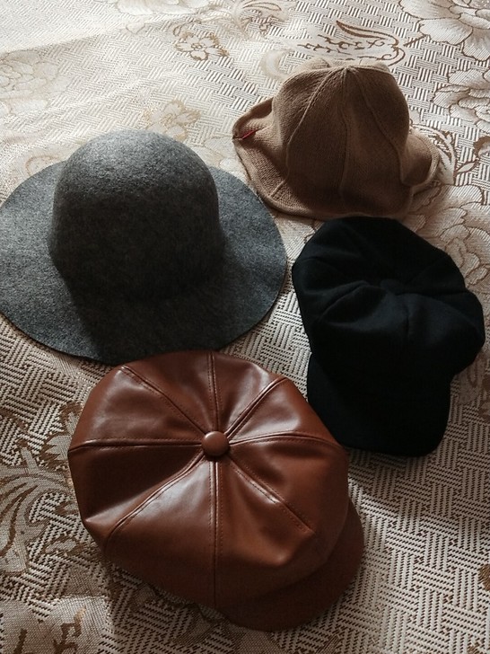 秋冬天英伦皮潮休闲八角帽 ，毛呢帽，帽子价...