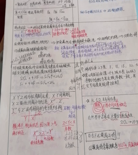 高中两本生物笔记加一本化学笔记 退货不包邮...