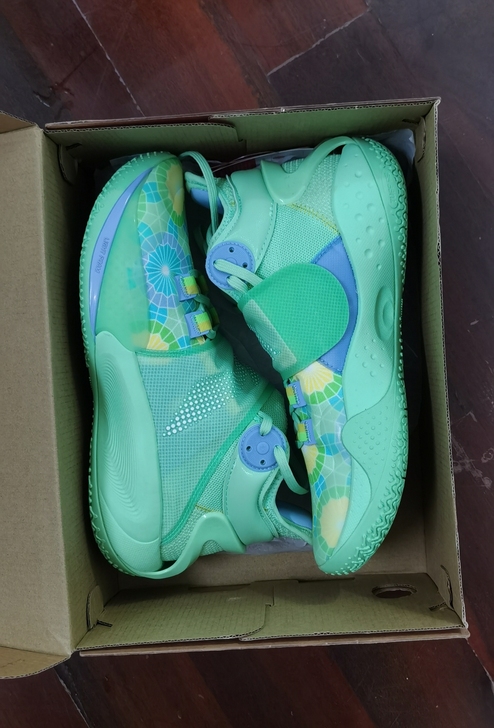 李宁音速9 篮球鞋 浅薄荷绿，9.5码/4...