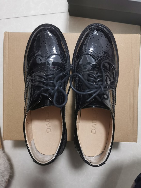 英伦风  复古布洛克牛津鞋##amp；he...