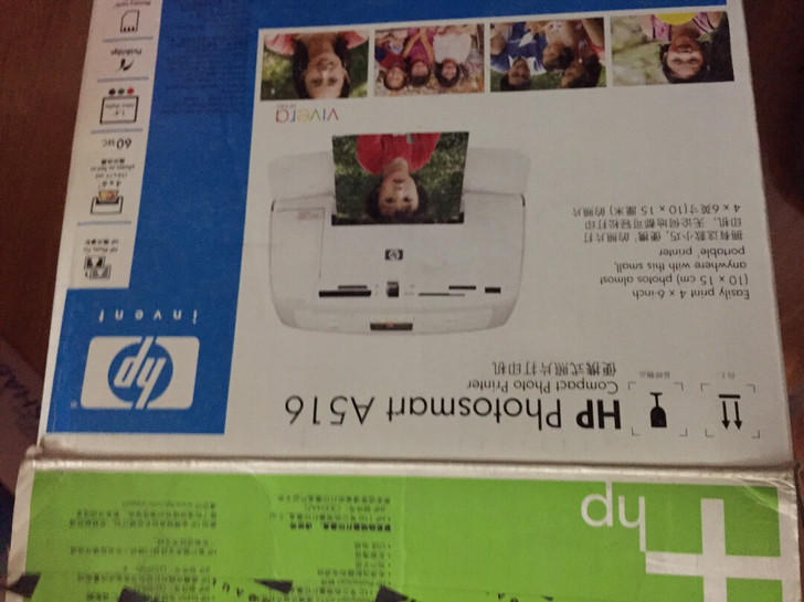 惠普便携式照片打印机，试用一次，照片打印效...
