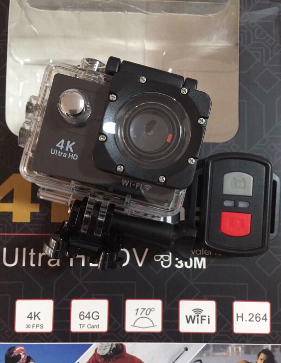 全新带遥控高清4K带wifi运动相机防水潜...