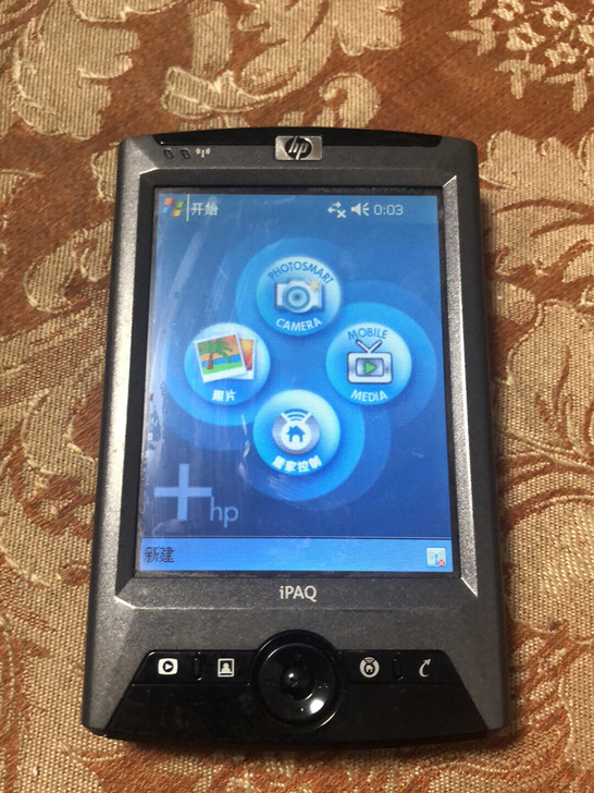 惠普ipaq 3715带照相机的pda，完...