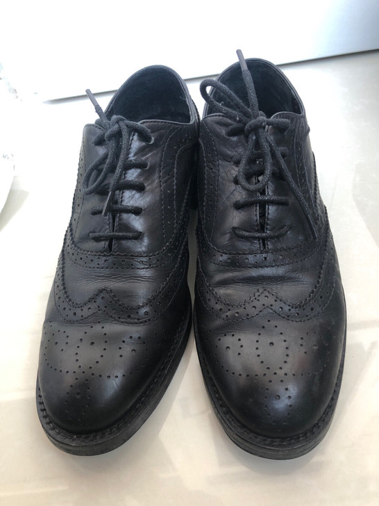 39码 女鞋英伦布洛克纯牛皮鞋 1398入...