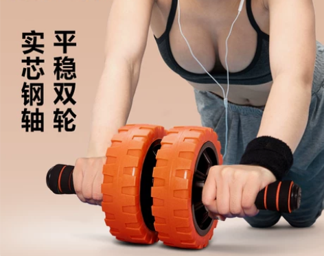 健腹轮回弹腹肌轮男士锻炼专业运动健身器材女...