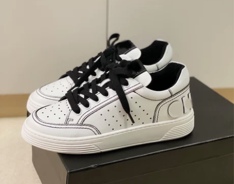 小香风熊猫小白鞋女真皮透气2021新款拼色...